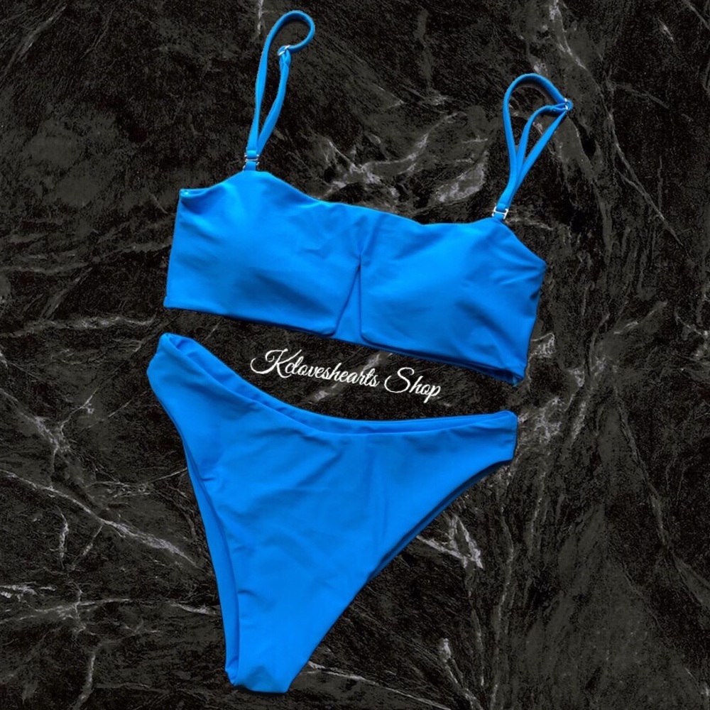 NAIA Blue V Style Bikini Set - Picture 3 of 3